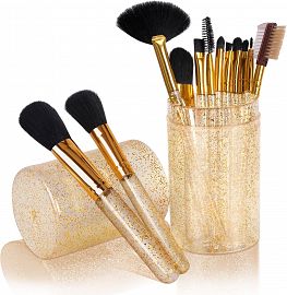 Set Brochas Maquillaje Con Estuche