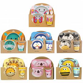 Set Infantil 5 Piezas Animales Surtidos