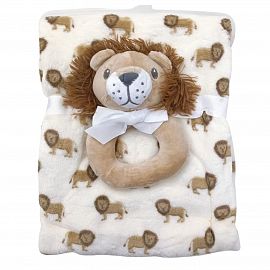 Manta + Peluche Infantil Bebes Surtidos
