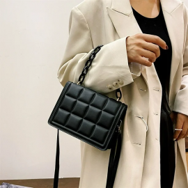 Cartera Ecocuero Negra 