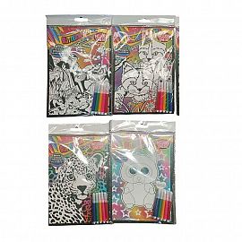 Marcadores Con Libro Para Colorear 