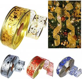 Cinta Decorativa Navidad Fina