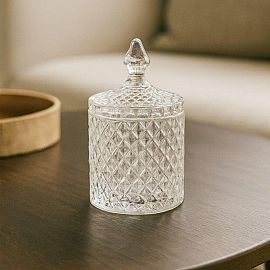 Caramelera De Vidrio Con Tapa