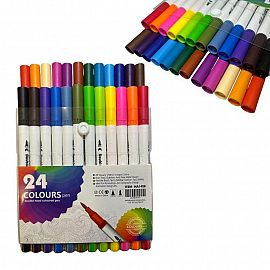 Set X 24 Fibras Doble Puntas