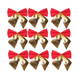 Set X 12 Moños Decorativos Navideños