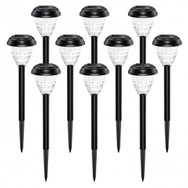 Set X 10 Estacas Solar Lamparas Led Farol Jardin Exterior