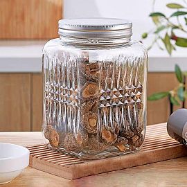 Frasco De Vidrio Con Tapa Grande