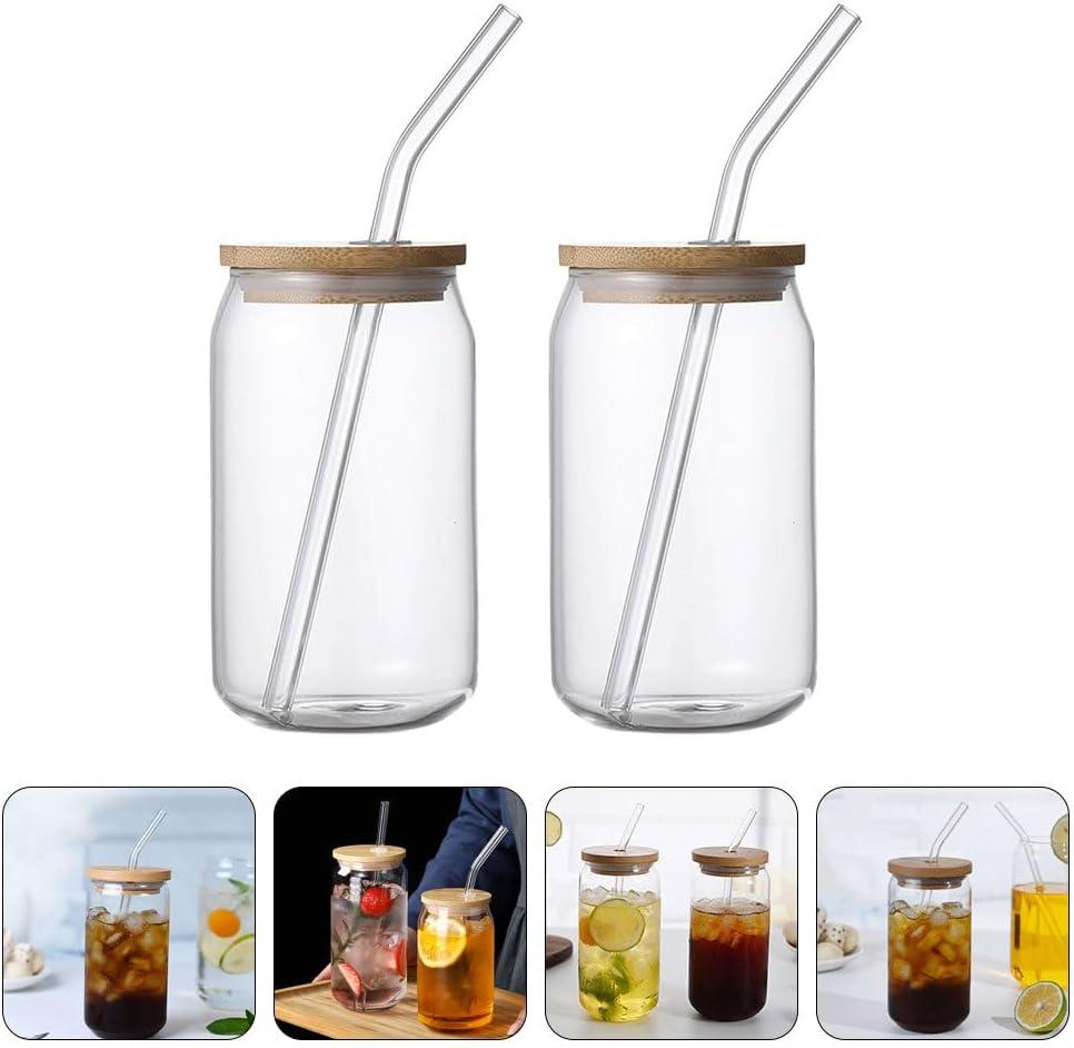 Frasco Vidro Con Sorbete 500 ml Tapa Bambu