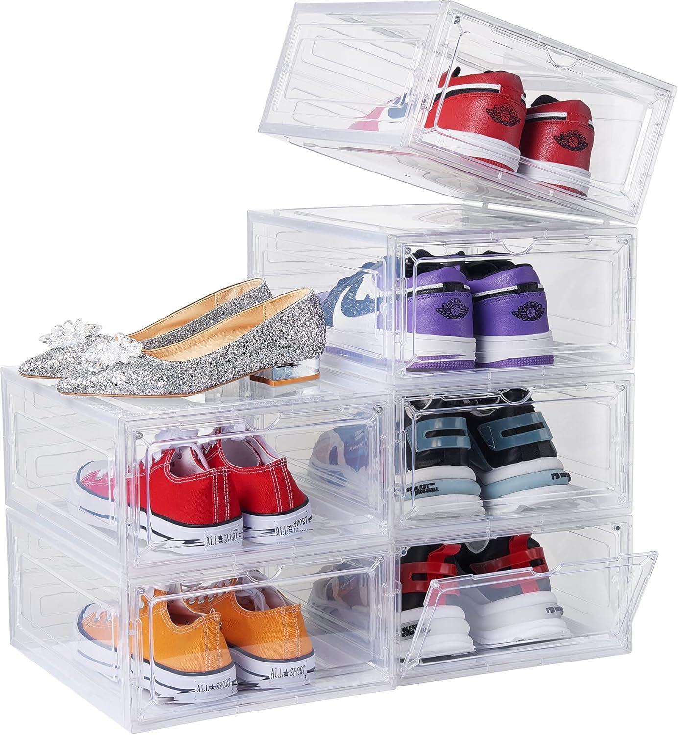 Pack 4 Cajas Zapatos Organizador En Caja