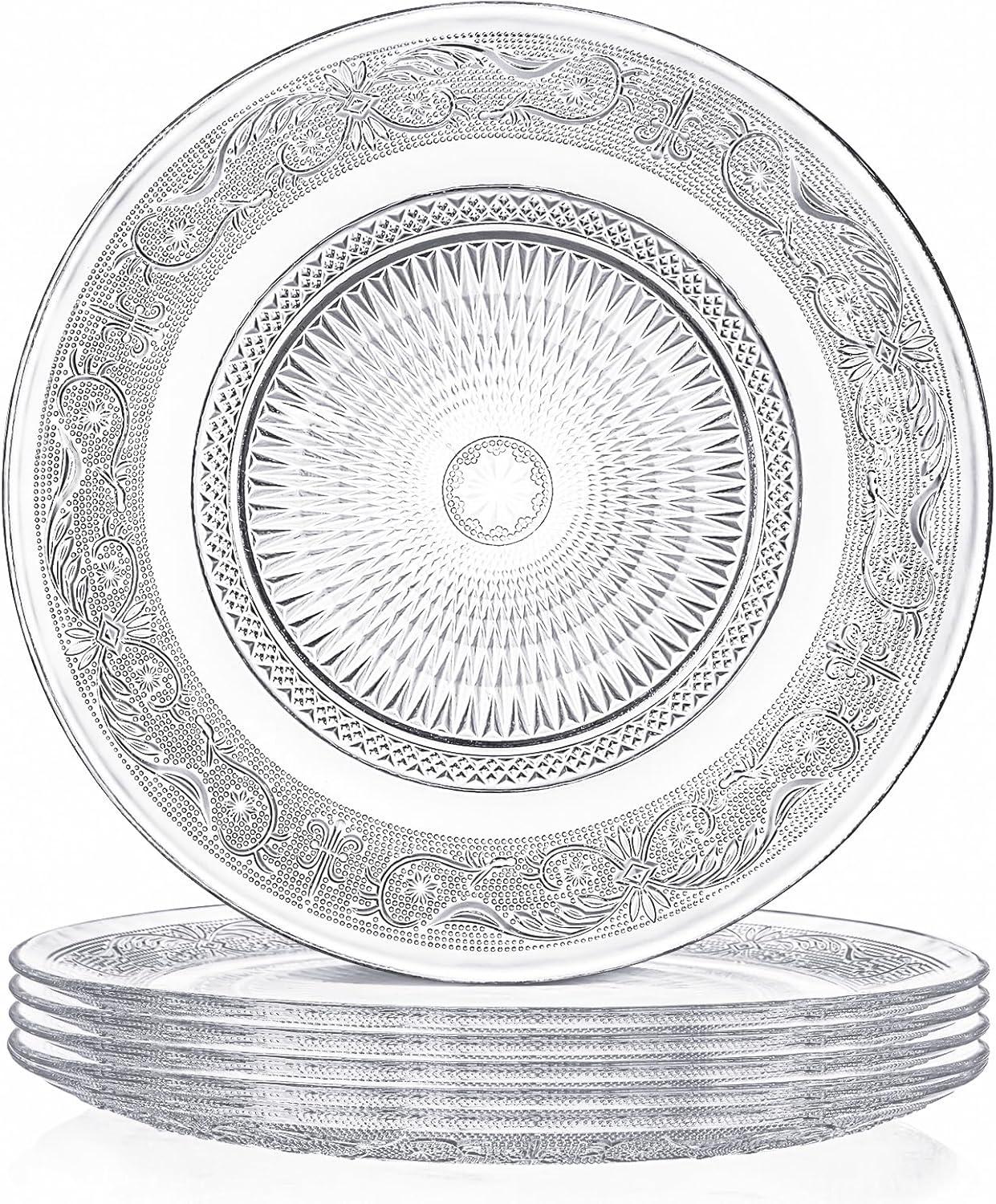 Plato Vidrio Labrado 25,3 CM