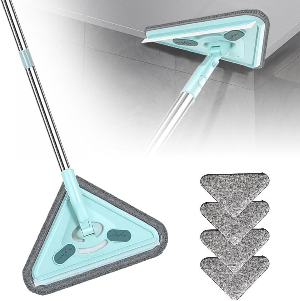 Trapeador Multifunción 2 En 1 Cabezal Móvil 360 Extensible 