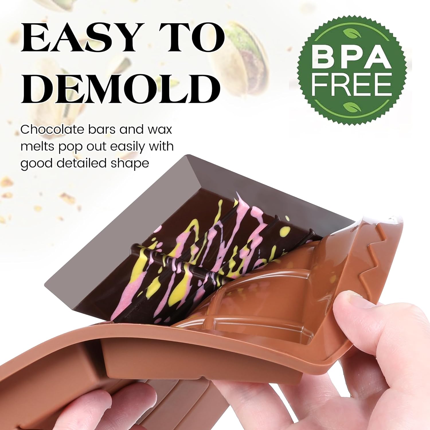 Molde Silicona Chocolate Dubái Large X 3