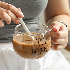 Taza Vidrio Good Morning 400 ML