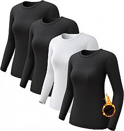 Remera Termica Mujer Super Soft Lycra Con Friza 