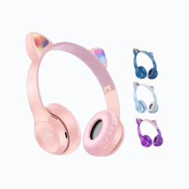 Auriculares Bluetooth Inalambricos Orejas Gatito