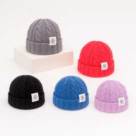 Beanie trenzado Gorro Lana Colores 