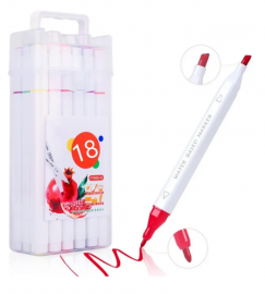 Set x18 Marcadores Doble Punta twin