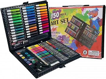 Valija Arte Lapices Marcadores 150 Pcs