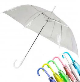 Paraguas Automatico Grande Trasparente Colores