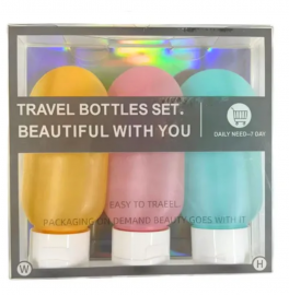Pack x3 Botellas Viaje Recargable 