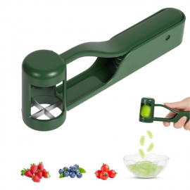 Cortador Uvas Tomates Cherrys En 4 Acero Inoxidable