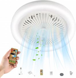 Luz Led Multifuncion Con Ventilador