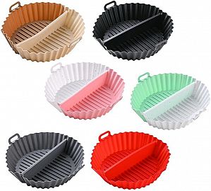 Molde Silicona Air Fryer Freidora Aire Con Divisiones 20 CM