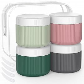 Set X 4 Contenedores Crema Viaje