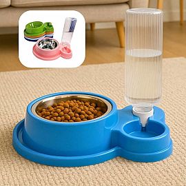 Comedero Y Bebedero Con Dispensador Automatico Agua Mascotas 