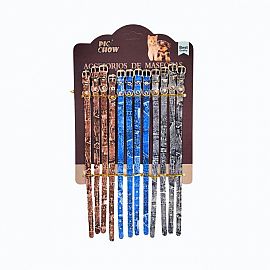 Collar Mascota Simil Jeans