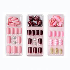 Set X 12 Uñas Postizas Diseños