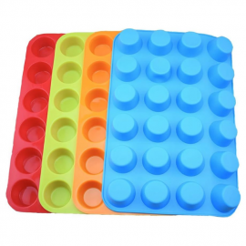 Molde Para 24 Cupcake De Silicona 